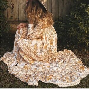 Spell & the gypsy meadowland maxi duster gown xs